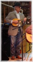 JimK playing mandolin at a gig a couple of years ago