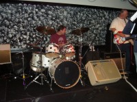 Greg on the drums with Rich
