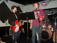 Paul with Big Red and Greg helping on the Hard Day's Night vocals