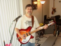 Gary with his Roger McGuinn Signature model - a rare FireGlo one