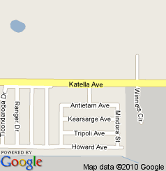 Map location, Los Alamitos Ave,  east of the 605 Freeway