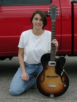 My wife Rachel with her '61 Gretsch Clipper