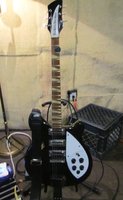 Doug's JetGlo 375 with 21 fret neck and Toasters and modded third-pickup push-pull switch