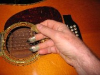 How Roger McGuinn wears his finger picks