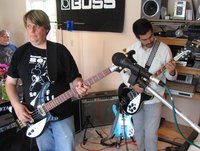 JetGlo Rocks with Scotty playing Joey's 4004 (with the custom Dane pickguard) and Jonathan on Rich's 370 WB