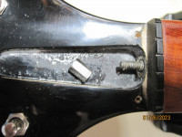 Adjustment nut removed