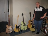 A few of Hank's guitars