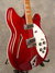 Rickenbacker 360/6 , Burgundy: Close up - Free2