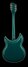 Rickenbacker 381/12 V69, Turquoise: Full Instrument - Rear