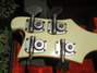 Rickenbacker 4001/4 BT, White: Headstock - Rear