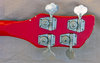 Rickenbacker 3000/4 Refin, Red: Headstock - Rear