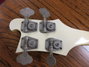 Rickenbacker 4001/4 BT, White: Headstock - Rear