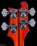 Rickenbacker 4001/4 Refin, Trans Red: Headstock - Rear