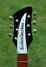 Rickenbacker 1996/6 f hole, Jetglo: Headstock