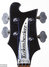 Rickenbacker 4001/4 , Jetglo: Headstock