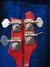 Rickenbacker 4000/4 , Burgundy: Headstock - Rear