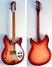 Rickenbacker 1997/6 f hole, Fireglo: Full Instrument - Front