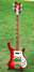 Rickenbacker 4003/4 , Amber Fireglo: Full Instrument - Front