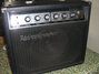 Rickenbacker TR7/amp , Black: Headstock