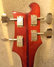 Rickenbacker 4001/4 , Burgundy: Headstock - Rear