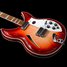 Rickenbacker 381/6 V69, Fireglo: Close up - Free