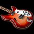 Rickenbacker 381/6 V69, Fireglo: Close up - Free