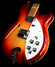 Rickenbacker 360/6 , Amber Fireglo: Body - Front