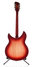 Rickenbacker 360/12 V64, Fireglo: Full Instrument - Rear