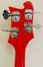 Rickenbacker 4003/4 SPC, Alarm Red: Headstock - Rear