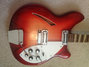 Rickenbacker 365/6 Van Ghent tuners, Fireglo: Body - Front