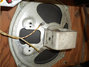 Rickenbacker M-88/amp Ace, Two tone brown: Neck - Rear
