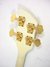 Rickenbacker 2050/4 El Dorado, White: Headstock - Rear