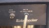 Rickenbacker B-212/amp , Black: Headstock - Rear