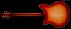 Rickenbacker 360/6 , Fireglo: Full Instrument - Rear