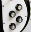 Rickenbacker 481/6 Mod, Jetglo: Close up - Free2