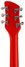 Rickenbacker 330/6 SPC, Alarm Red: Headstock - Rear