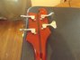 Rickenbacker 4001/4 Mod, Burgundy: Headstock - Rear