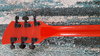 Rickenbacker 330/6 , Red: Headstock - Rear