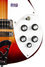 Rickenbacker 620/6 , Fireglo: Close up - Free2