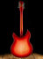 Rickenbacker 330/12 , Fireglo: Full Instrument - Rear