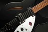 Rickenbacker 330/6 , Matte Black: Close up - Free