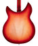 Rickenbacker 360/12 C63, Fireglo: Body - Rear