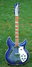 Rickenbacker 381/6 V69, Blueburst: Full Instrument - Front