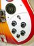 Rickenbacker 4005/4 XC 90th Anniversary, Amber Fireglo: Close up - Free2