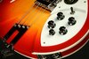 Rickenbacker 4005/4 XC 90th Anniversary, Amber Fireglo: Close up - Free