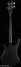 Rickenbacker 4003/4 S, Matte Black: Full Instrument - Rear