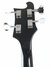 Rickenbacker 4001/4 , Jetglo: Headstock - Rear