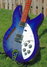 Rickenbacker 330/6 , Blueburst: Close up - Free
