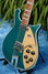 Rickenbacker 660/12 , Turquoise: Close up - Free