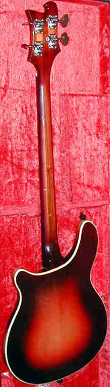 Back View 1967 4005 showing headstock, neck and body binding